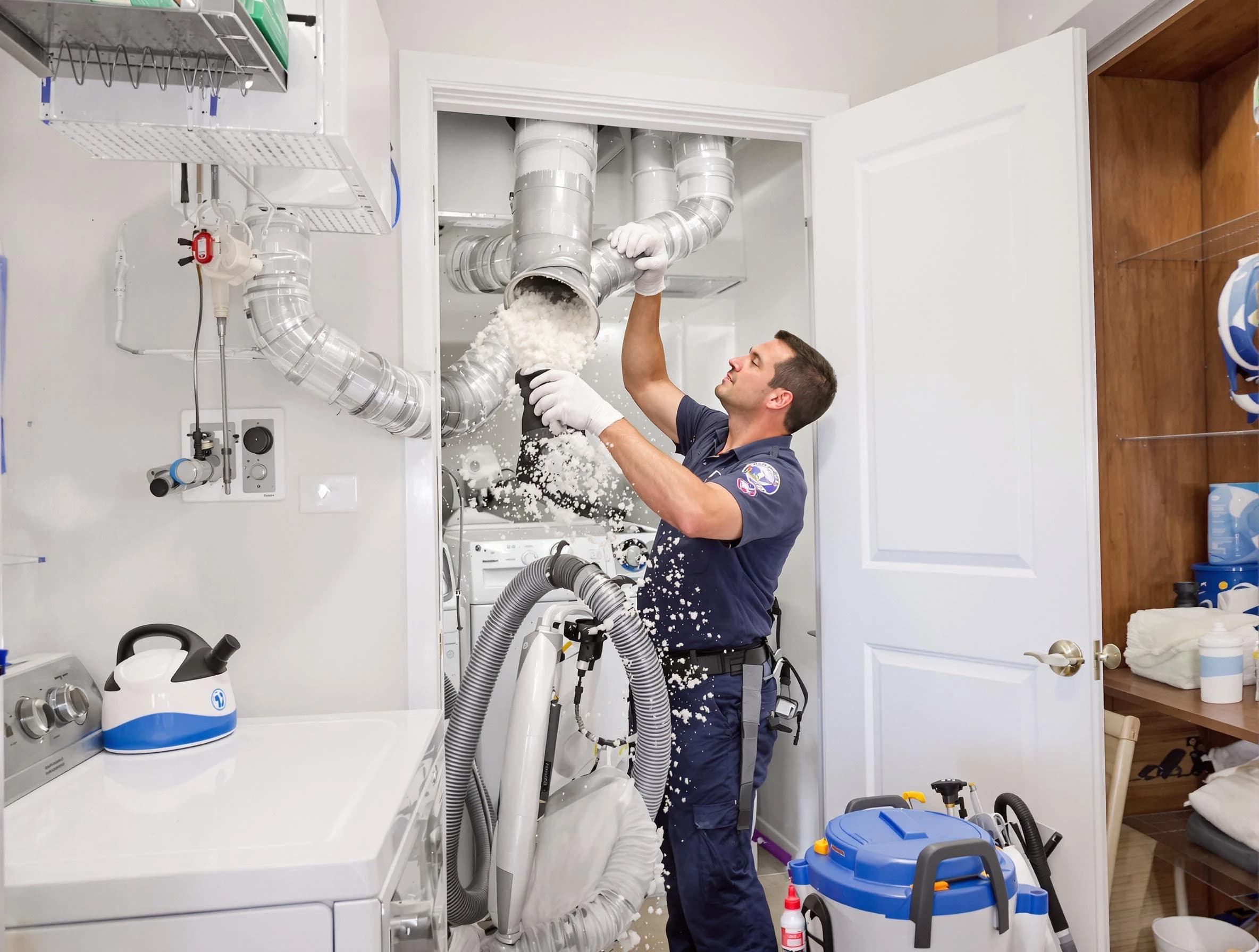 Federal Heights Dryer Vent Cleaning technician delivering thorough residential dryer vent cleaning service in Federal Heights