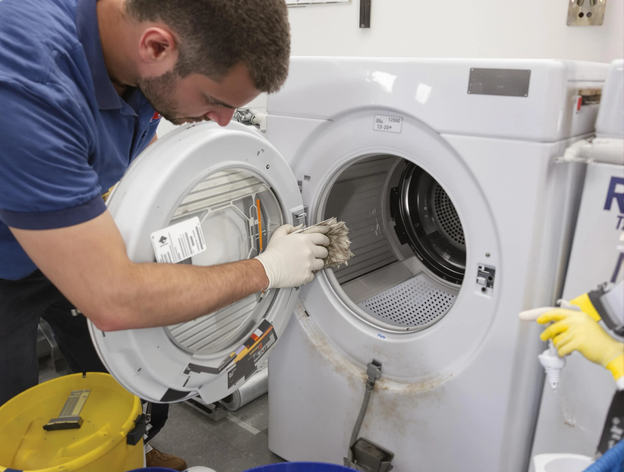 Federal Heights Dryer Vent Cleaning specialist performing detailed lint trap cleaning service in Federal Heights